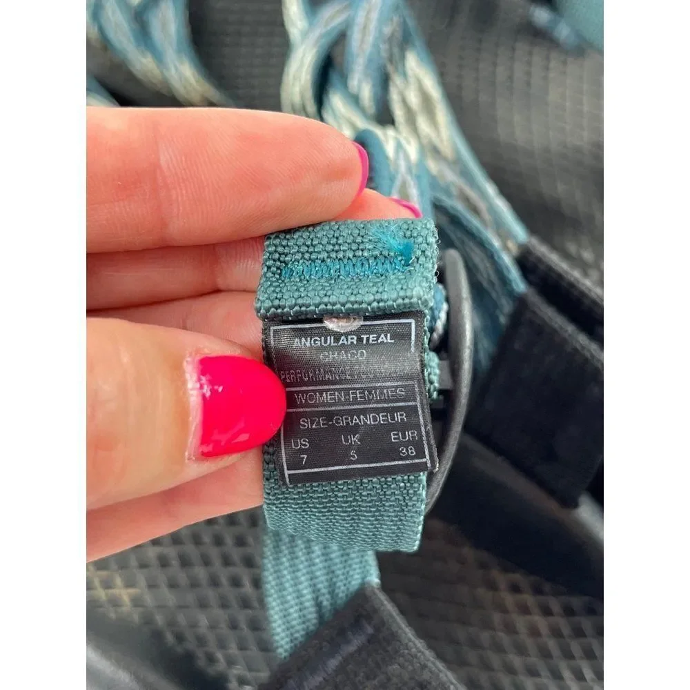 Chaco Women's ZX3 Classic Sport Sandal Angular Teal Size 7 Outdoor Sport